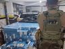 PRF e PMRv apreendem 26 mil maços de cigarros no Meio-Oeste de SC