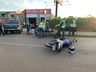 Motociclista sofre fratura em acidente na Willy Barth 