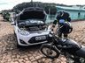 Colisão entre carro e moto deixa homem ferido em SMO