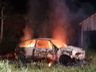 Incêndio destrói veículo no interior de Santa Helena