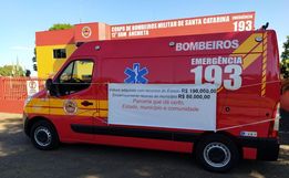 Quartel dos bombeiros recebe nova viatura de R$ 251 mil