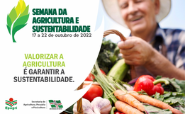 1ª Semana da Agricultura e Sustentabilidade ocorre de 17 a 22 de outubro