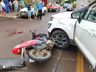 Colisão entre carro e moto deixa idoso ferido em São José do Cedro