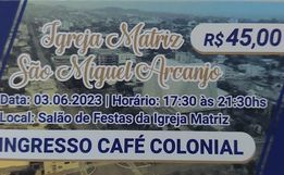 Tradicional café colonial da igreja matriz será no mês que vem em SMOeste