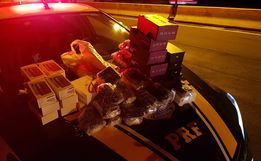 Mercadorias importadas ilegalmente são apreendidas na BR-480 
