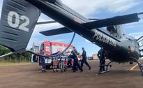 Paciente com infarto é transferido de helicóptero de Maravilha para Xanxerê
