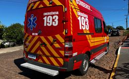 Ciclista fica ferida ao sofrer queda no bairro Salete, em SMOeste
