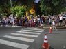 Cedrenses lotam a praça central a espera do Papai Noel em São José do Cedro