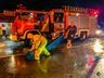 Bombeiros atendem mais de 110 ocorrências, e distribuem 9 mil metros de lonas após temporal 