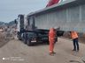 Viaduto de Guaraciaba ganha forma com transporte de vigas de 52 toneladas