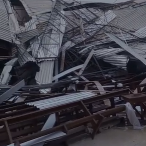 Igreja Matriz de Guaraciaba é destruída por temporal 