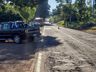 Caminhonete capota após colisão na SC 163 