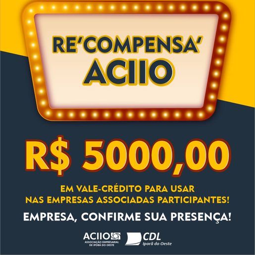 Campanha recompensa ACIIO pretende movimentar vendas de dezembro no comércio de Iporã do Oeste