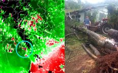 Tornado no Oeste de SC teve ventos com velocidade acima de 100 km/h, diz Defesa Civil