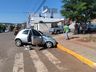 Colisão deixa duas pessoas feridas no centro de São José do Cedro