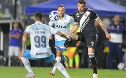 Grêmio larga atrás, mas busca empate por 1 a 1 com o Vasco pelo Brasileirão
