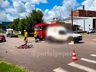 Colisão entre carro e bicicleta deixa homem ferido em São Miguel do Oeste 