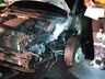 Colisão frontal entre dois carros deixa um ferido na BR-282, em Pinhalzinho