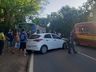 Após ser picado por abelha, motorista perde controle do carro e causa acidente na SC 163