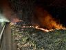 Incêndio em vegetação mobiliza Corpo de Bombeiros em Descanso