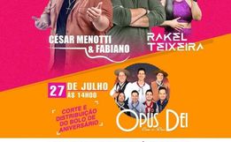 Show Nacional com César Menotti e Fabiano é nesta quarta-feira em Campo Erê 