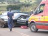 Acidente entre pai e filho deixa homem ferido e mobiliza bombeiros