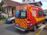 Mulher fica ferida em acidente de moto
