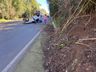 Mulher fica ferida após capotamento na BR-282, em São Miguel do Oeste