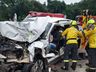 Grave acidente entre veículos é registrado na divisa do RS com Chapecó