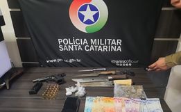 Homem é preso por ameaça, posse ilegal de arma e tráfico de drogas em Maravilha