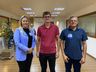 Candidatos a prefeito de Bandeirante chegam para debate na Peperi 