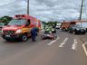 Motociclista fica ferido em acidente na Willy Barth 