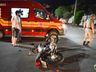 Motociclista fica ferido após colisão com carro em SMOeste