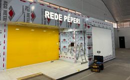 Trabalhos no novo estande da Rede Peperi na Faismo avançam neste final de semana