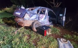 Acidente entre dois carros deixa um homem ferido na SC-163, em Iporã do Oeste