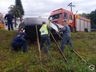 ITAPIRANGA: Condutor erra manobra em estacionamento e mobiliza bombeiros