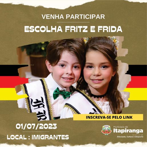 Concurso Fritz e Frida 2023 será realizado em Itapiranga em novo formato