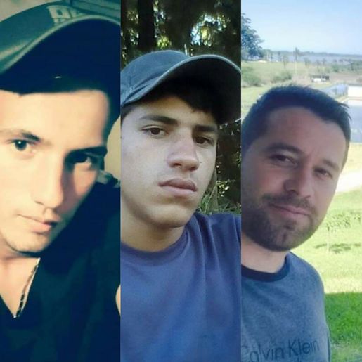 Divulgada fotos das vítimas da colisão frontal que matou três pessoas na BR 163
