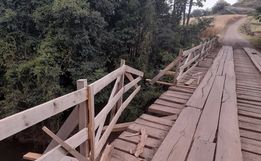 Ponte na SC-283 em Itapiranga tem novo projeto, mas sem prazo para obra