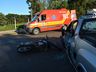 Vídeo: Acidente entre carro e moto deixa dois feridos na Willy Barth 