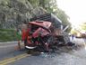 Colisão entre caminhão e carreta de Guaraciaba deixa três feridos na BR-282  