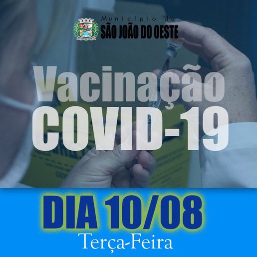Município vacina público de 22 e 23 anos contra Covid-19 nesta terça-feira