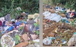 Suspeita é identificada por descarte irregular de lixo na SC-157 em Quilombo