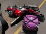 Colisão entre carro e moto deixa um ferido no centro de SMOeste