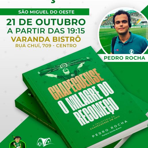 OUÇA: Livro sobre a Chapecoense será lançado nesta semana em SMOeste