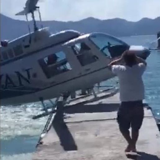 VÍDEO: Anac investiga tentativa de pouso de helicóptero em píer de SC