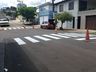 Ruas de Iporã do Oeste recebem pintura de novas faixas de sinalização