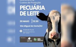 São Miguel do Oeste vai receber o Painel Campo Futuro na área de Pecuária de Leite