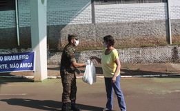 Ação social da prefeitura de Descanso em parceria com Exército arrecada grande volume de donativos