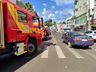 Idosa de 78 anos é atropelada no centro de Maravilha e sofre fraturas